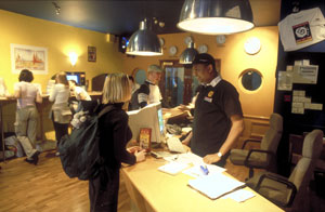 St. Christophers Inn, London, reception area 