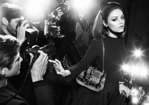 Mila Kunis as a Retro 50s Star for Dior Handbags Campaign