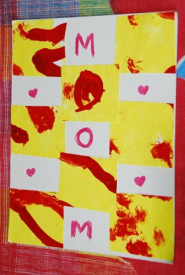 Playful Hands - Handmade Mother's Day Card