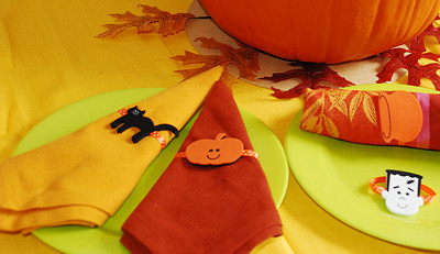 Easy Halloween Napkin Rings