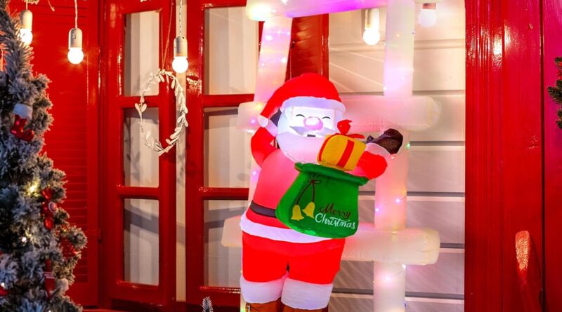Santa Clause themed Outdoor Christmas Decorations