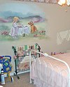 Girl's Painted Mural Bedroom