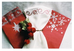 Holiday Painted Napkins