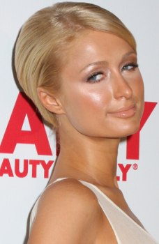 Side view of Paris Hilton's Long Hairstyle