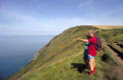 Pembrokeshire Coast path, Wales, Dinas Head