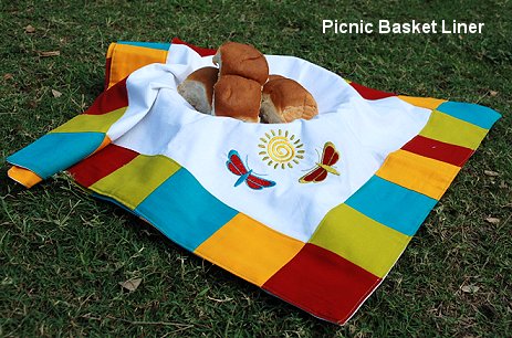 Picnic Basket Liner - Summer Sewing Project