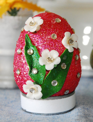 Faberge Style Floral Easter Egg
