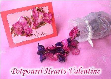 Potpourri Hearts Valentine - Handmade Valentines Project