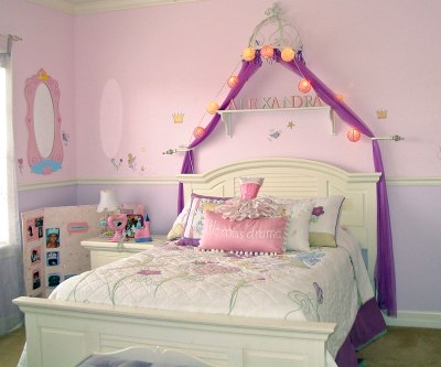 Girl's Princess Themed Bedroom