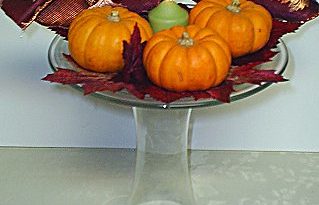 Pumpkin & Candles Centerpiece for Thanksgiving