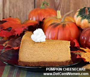 Pumpkin Cheesecake - Thanksgiving Dessert Recipe