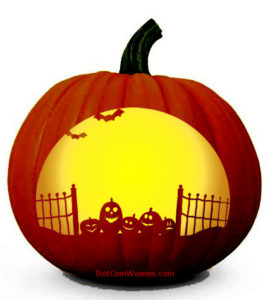 pumpkin patch carving pattern