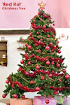 'Red Hot' Themed Christmas Tree