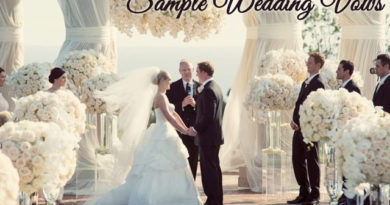 Traditional Wedding Vows - Samples for your Ceremony - Romantic, Custom