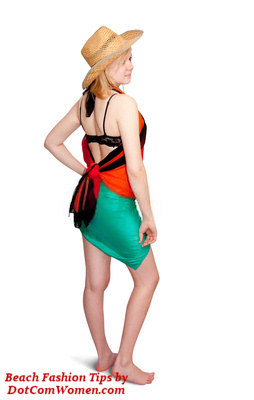 How to Tie a Sarong as a Covered Top - Back View