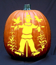 scarecrow pumpkin carving pattern