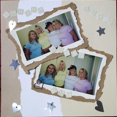 Scrapbooking Page - Blonde Mafia