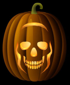 Skull Pumpkin Carving Pattern