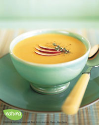 Low fat Creamy Squash Apple Soup