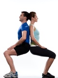 Squats for toning buttocks