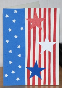 Star-Spangled Card, Patriotic Card-Making Craft Project for 4th of July