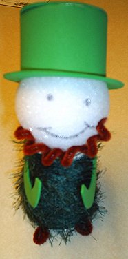 Cute Styrofoam Leprechaun - St. Patrick's Day Crafts