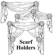 Curtain 2024 scarf holders