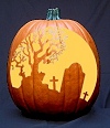 Tombstone Pumpkin Carving Pattern