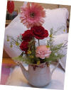 Romantic Pink and Red Flower Arrangement