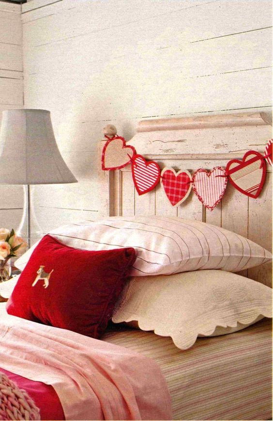 valentines day bedroom decorating