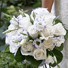 White Roses Wedding Bouquet