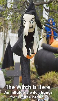 The Witch is Here - 5 Favorite Outdoor Halloween Decorations