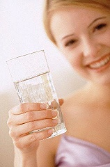 Drink as much water as possible throughout the evening