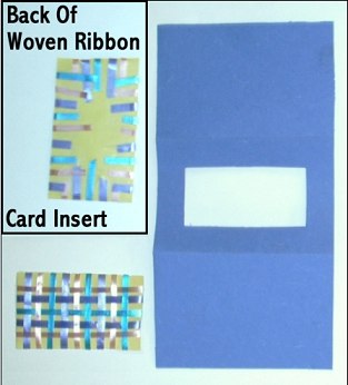 Instructions for making a Woven Ribbon Framed Card