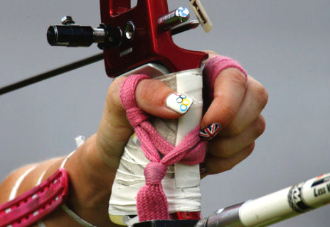 Archer Amy Olive's Nails at the London Olympics