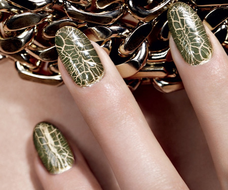 Dior Golden Jungle Crocodile Leather Effect Crackle Nail Polish Set
