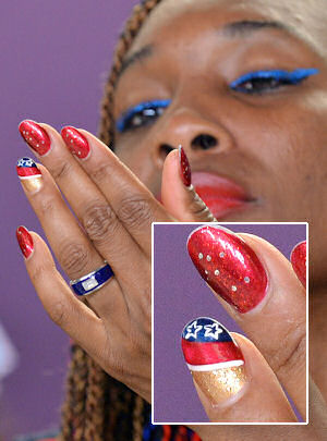 Serena Williams' Nail Art at the 2012 Olympics