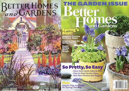 Better Homes and Gardens Magazine - Then and Now
