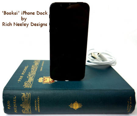 Vintage Book Style iPhone 5 Dock