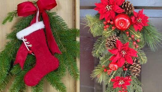 Christmas Door Swag Wreaths