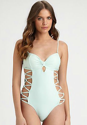 Crisscross Side Monokini by 6 Shore Road
