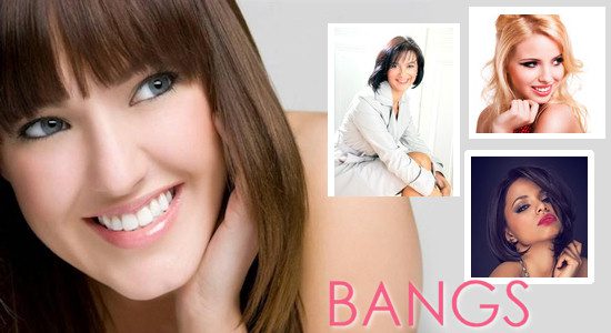 Bangs help conceal hair loss