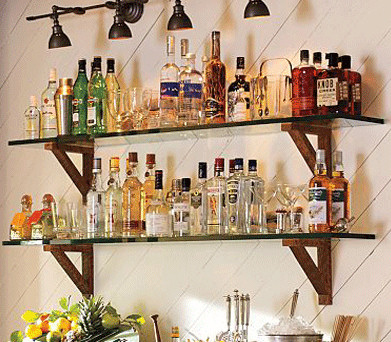 A well-stocked Home Bar