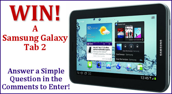 Win a Samsung Galaxy Tab 2