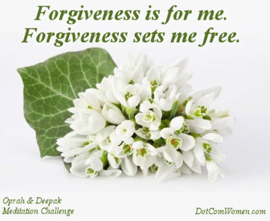 Forgiveness - Oprah and Deepak Meditation Challenge Day 20