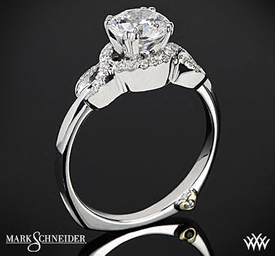 Mark Schneider Infinity Diamond Engagement Ring in Platinum