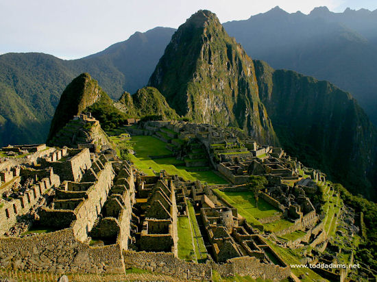 The Machu Picchu in Peru