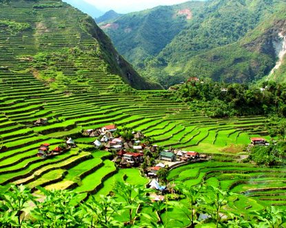 The Rice Terraces of Banaue in the Philippines