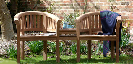 Couples Garden Bench Set