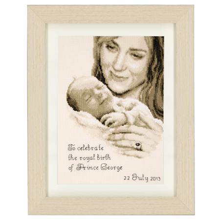 cross stitch baby birth announcement